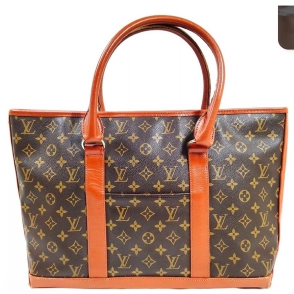 Louis Vuitton Monogram Sac Weekend Tote Bag EUC - Picture 1 of 8